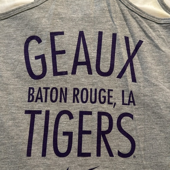 LSU Tigers Nike Athletic Tank Top - Picture 3 of 8